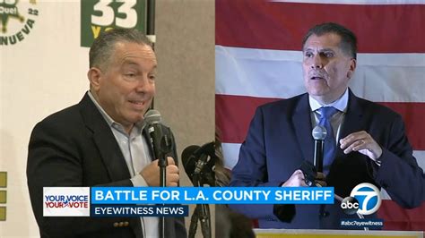 LA County sheriff election results 2022: Heated battle nearing end as poll shows Robert Luna ...