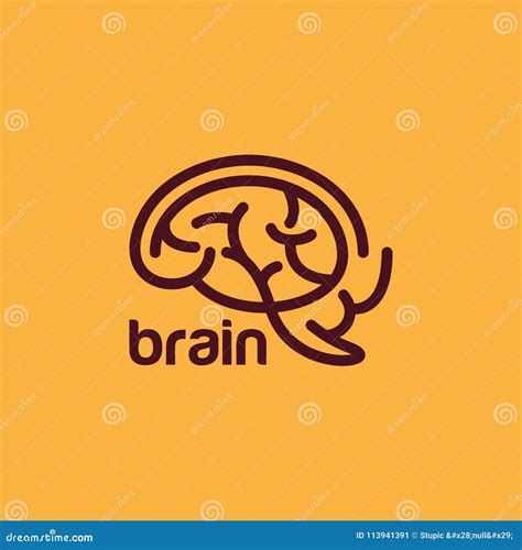 Creative Brain Logo Design Vector Art Logo Stock Illustration ...