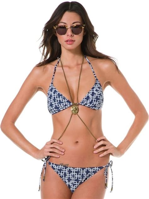 Quiksilver Iconic Triangle Bikini Top Swell Womens