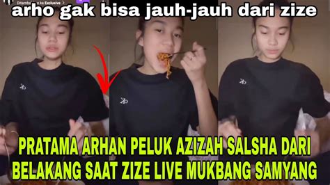 Menggemaskan Pratama Arhan Peluk Azizah Salsha Dari Belakang Saat Zize