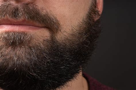 Premium Photo Perfect Beard Closeup Of Bearded Young Man Close Up On Handsome Hipster Male