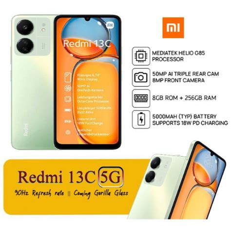 พร้อมสต็อก Redmi 13c 12gb Ram 8256gb Extended Ram ชาร์จเร็ว