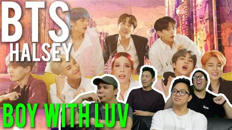 KMoments防弹少年团BTSBoy With Luv Feat Halsey MV Reaction 哔哩哔哩