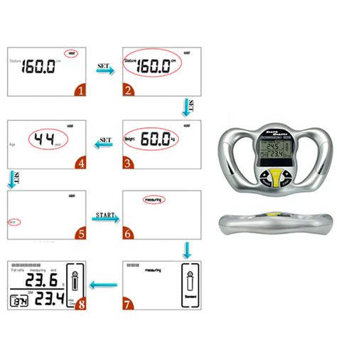 Pro Digital Lcd Body Fat Analyzer Health Monitor Bmi Meter Tester Calculator Fda Ebay