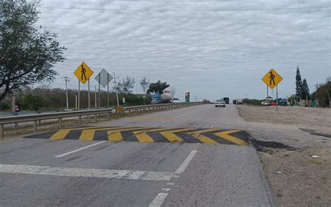 Instalan Reductores De Velocidad En La Carretera Tampico Mante El Sol