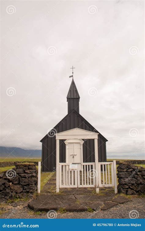 Black Church In Iceland Stock Photo Image Of Wood Church 45796780