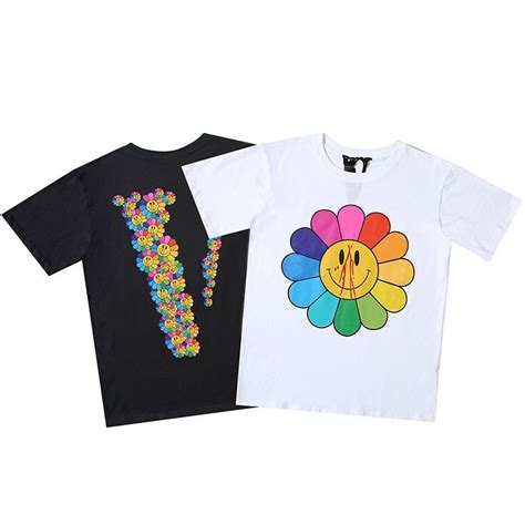 Vlone Sun Flower Smiley Face Tee Vlonestuff Smiley Face Shirt