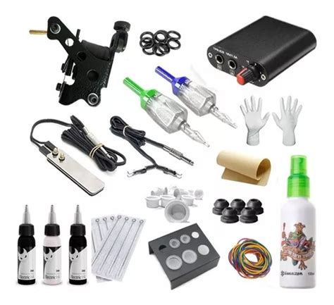 Kit Tatuagem Completo Profissional Máquina Nacional Wrt Escorrega o Preço