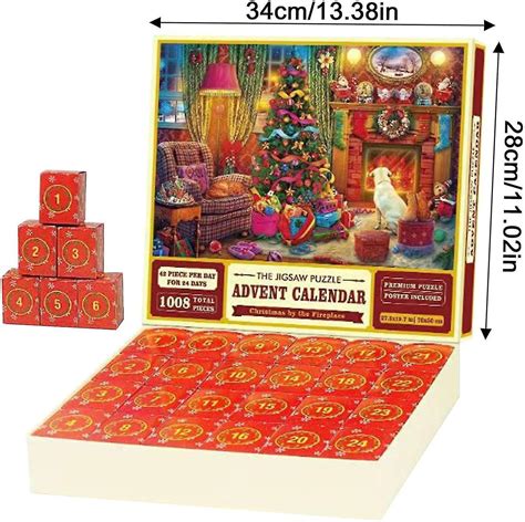 Advent Calendar 2023 Christmas Jigsaw Puzzle Christmas Puzzle Countdown