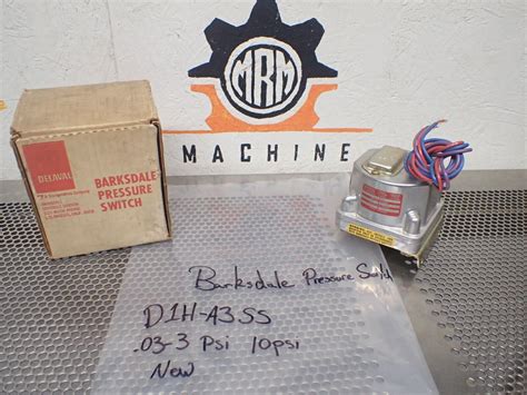 Barksdale D1h Housed Diaphragm Pressure Switch D1h A3ss For Sale Online