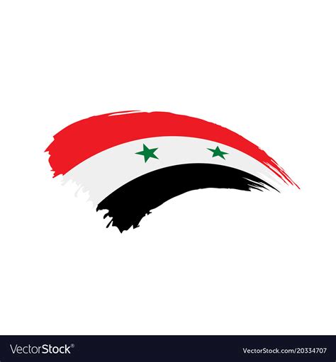 Syria flag Royalty Free Vector Image - VectorStock