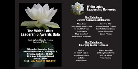 2024 White Lotus Leadership Awards Dinner And Concert — Nc Project Lead