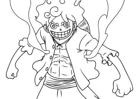 Coloriage Luffy Gear T L Charger Et Imprimer Gratuit Sur