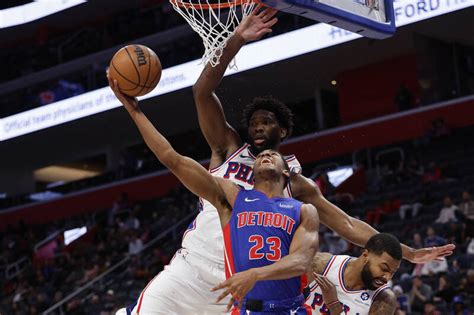 Embiid Dominates 76ers Victory Over Pistons And Record Breaking