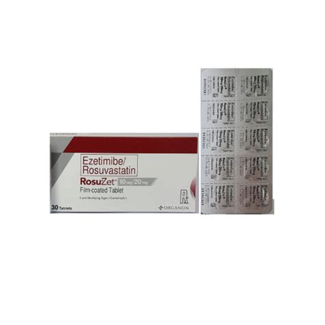 Rosuzet Ezetimibe Rosuvastatin 10mg20mg Tablet X 1 Xalmeds