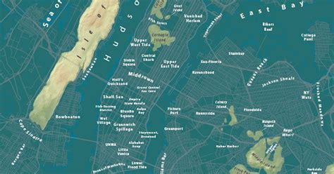 New York City Below Sea Level Map Might Make You Want To Relocate To Middle America