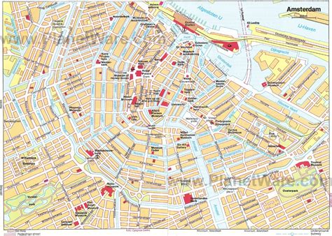 Amsterdam Tourist Map To Print - Best Tourist Places in the World