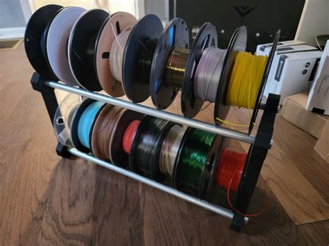 Filament Spool Rack Stackable Glueless By Ihateu3 Download Free Stl Model