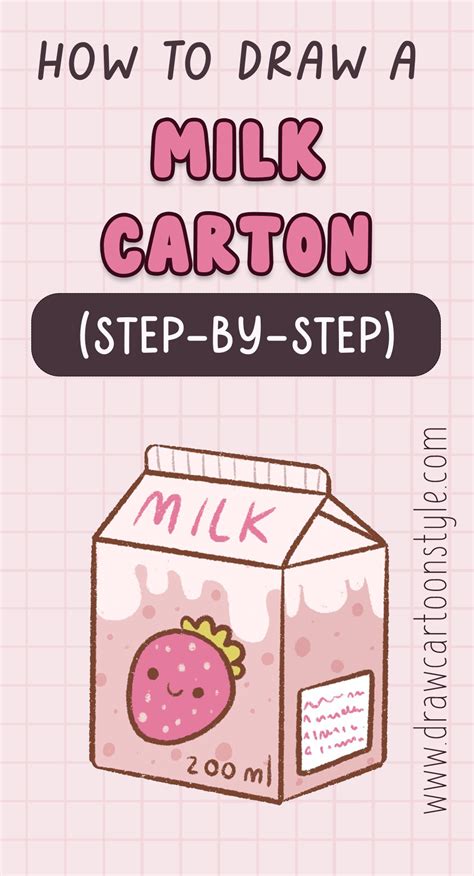 Easy Kawaii Strawberry Milk Drawing Tutorial Artofit