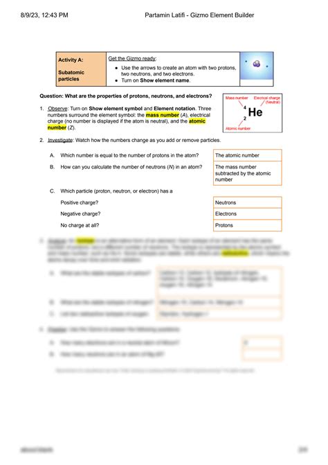 Solution Partamin Latifi Gizmo Element Builder Studypool