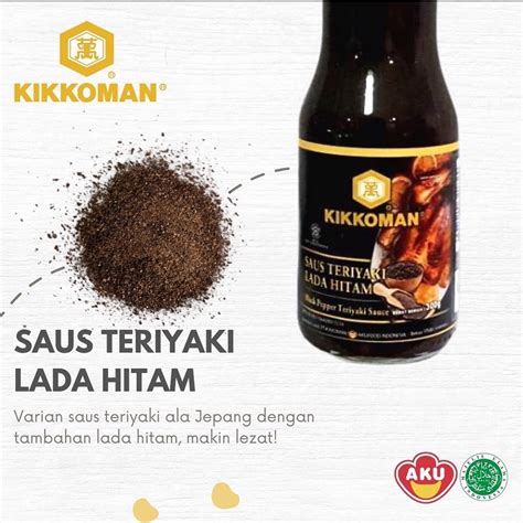 Jual Kikkoman Saus Teriyaki Lada Hitam Gr Black Pepper Teriyaki