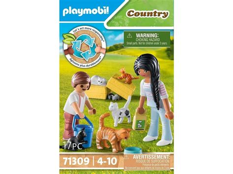 Acheter Playmobil Ferme Familiale Pour Chats De Playmobyl