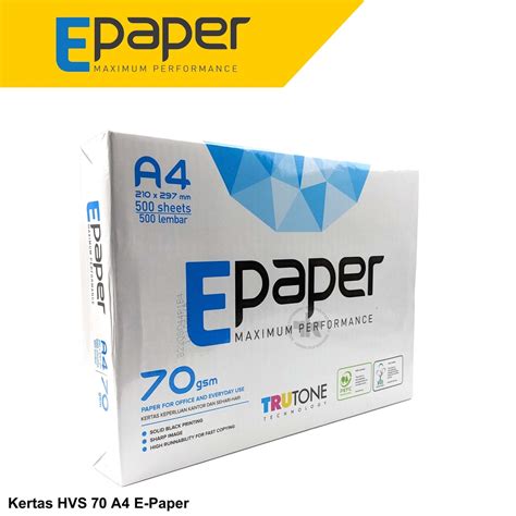 Jual E Paper Kertas Fotocopy Hvs A4 70gsm 500 Lembar Shopee Indonesia