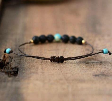 Bracelet Pierre De Lave Turquoise Chakras Shop