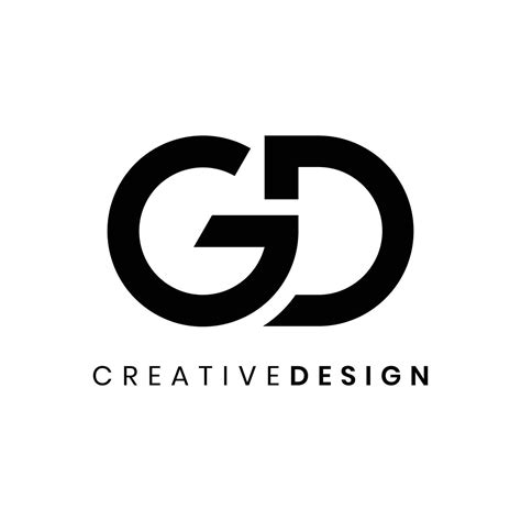 Modern Simple Initial Gd Logo Design Vector Illustration 24674070