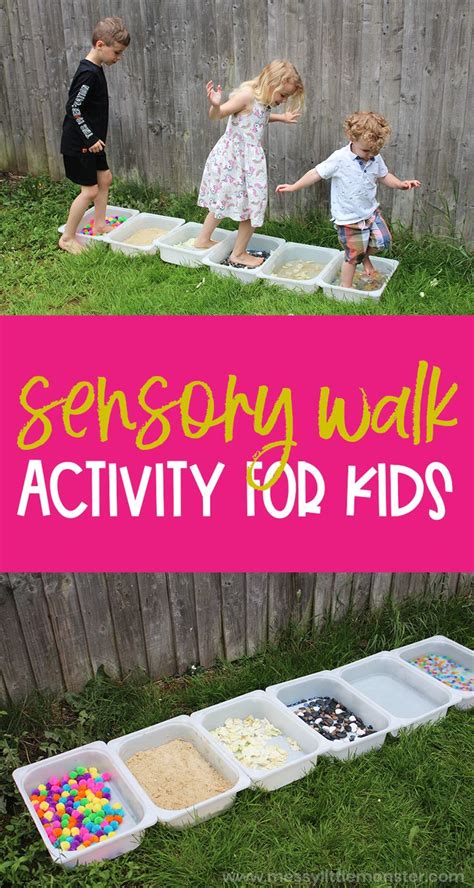 Sensory Walk - A fun sense of touch activity for kids! | Sensory ...