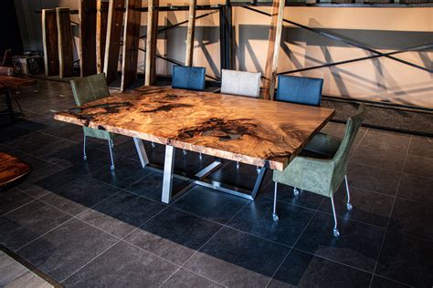 Custom Live Edge Tables Unik Crafted By Nature