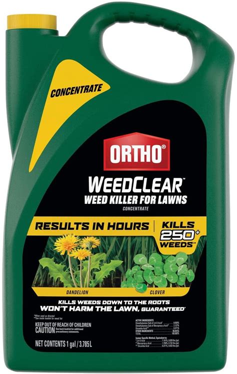 Ortho Weedclear Weed Killer For Lawns Concentrate Treats Up To 64 000 Sq Ft Won T Harm Grass