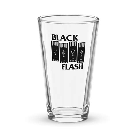 Black Flash Pint Glass Corvus Forensics