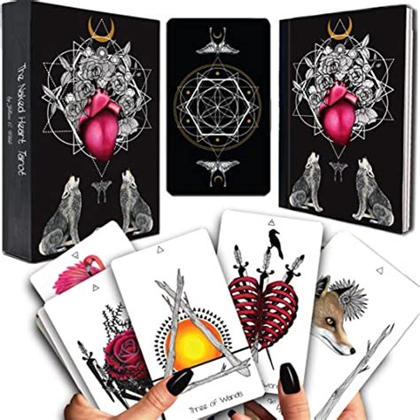 Naked Heart Jillian C Wilde Cartes De Tarot Noires Avec Guide