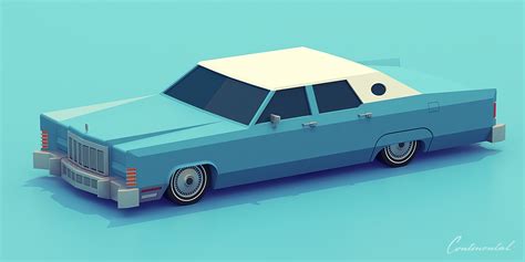 Low Poly Classic American Vehicles 2 Images Behance