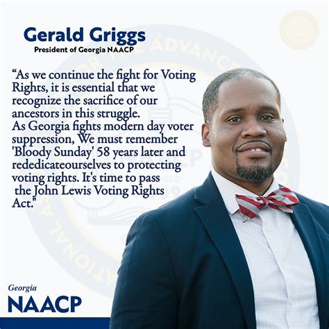 GEORGIA NAACP PRESIDENT GERALD GRIGGS JOINED ACTIVISTS IN COMMEMORATING