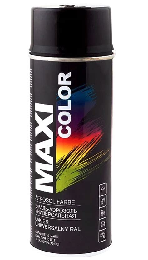 Maxi Color Lakier Spray Czarny Mat Ral Ml Za Z Z