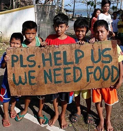 The World Is Hungry Philippines Following Typhoon Hagupit Did