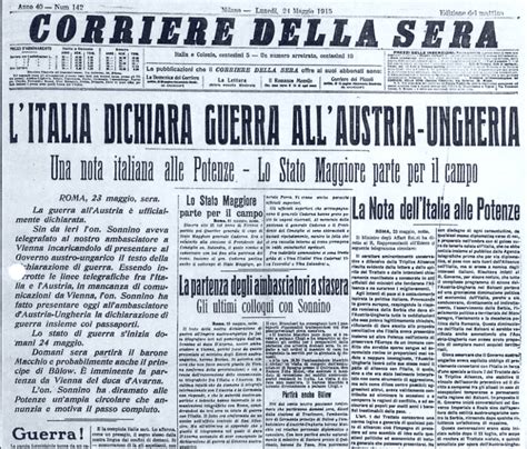 Lo Scoppio Della Prima Guerra Mondiale