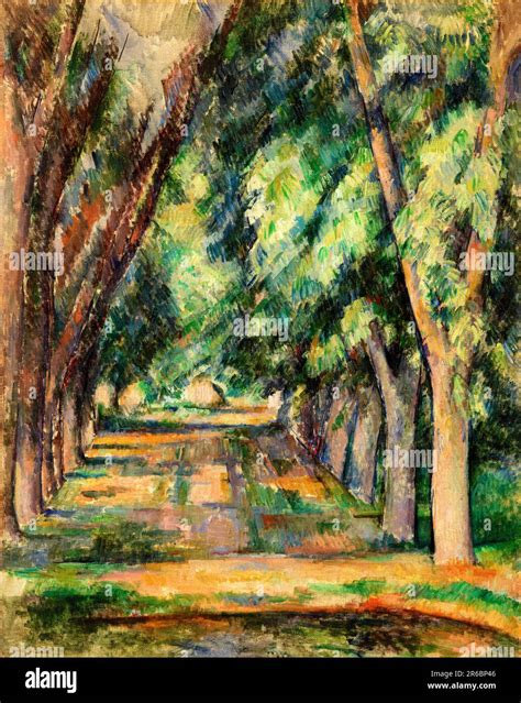 The Allee Of Chestnut Trees At The Jas De Bouffan By Paul Cezanne Stock