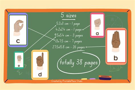 Printable ASL Sign Language Flash Cards ASL Flashcards Montessori Cards ...