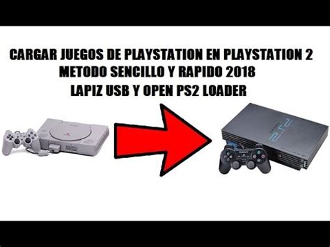 PS2 CARGAR JUEGOS DE PS1 EN PS2 POR USB METODO FACIL Y RAPIDO 2018