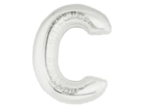 40" Silver Letter C 'Megaloons' Foil Balloon - Perfect Party