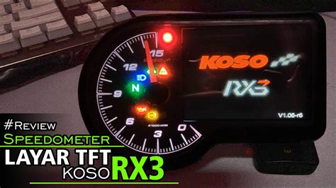 Koso Rx Speedometer Layar Tft Unboxing Dan Review Semua Fitur