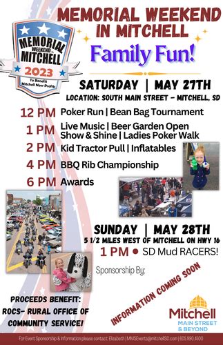 Memorial Day Weekend in Mitchell - SD Events Event By SD Event Connection