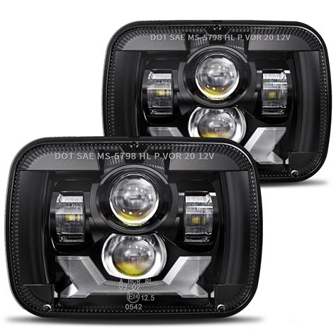 Buy Hwstar 2022 180w 1000 Bright H6054 5x7 7x6 Led Headlights Compatible With Jeep Cherokee Xj