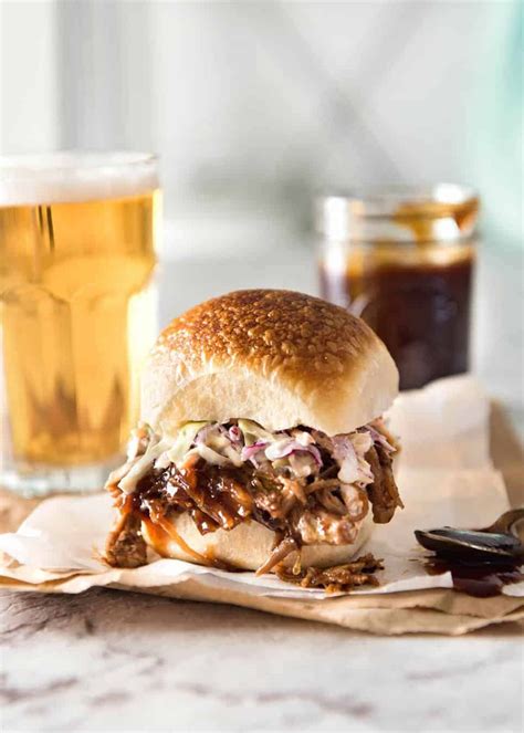 Slow Cooker BBQ Pulled Pork Sandwich | RecipeTin Eats