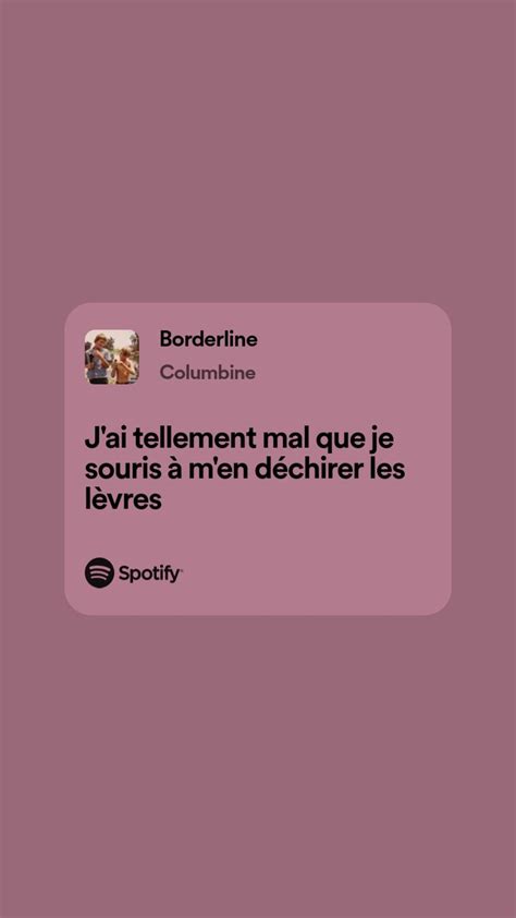 Épinglé par Barbara Lecomte sur citation Citations de chansons