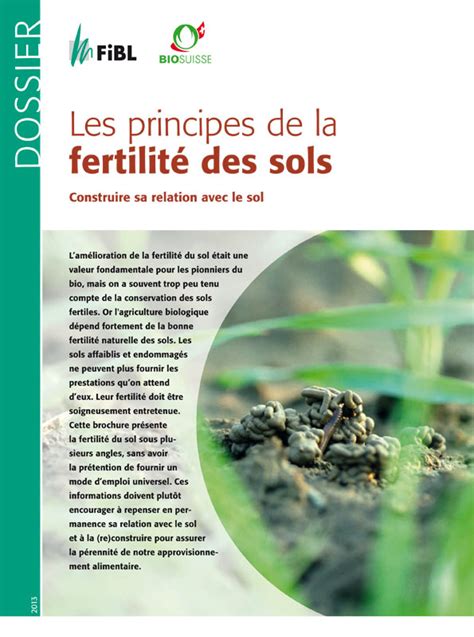 Dossier Les principes de la fertilité des sols