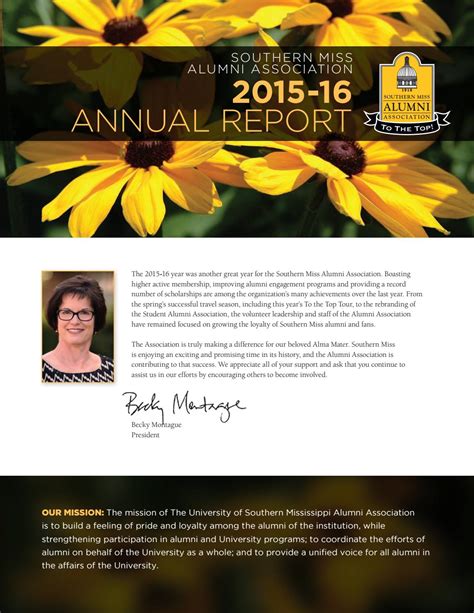 Southern Miss Alumni Association 2015-16 Annual Report by Southern Miss ...